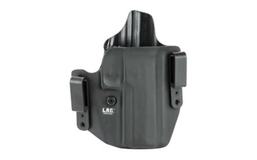 Holsters L.A.G. Tactical Inc. Defender LAG DFNDR SIG P320F OWB/IWB BLK RH • Model: Defender